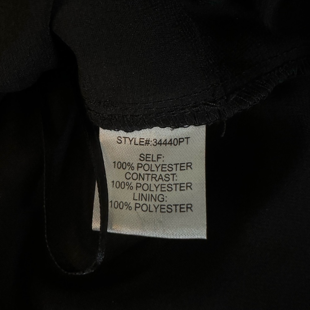 Skies Are Blue Ramilah Peplum Blouse black women’s petite XS - Picture 11 of 16